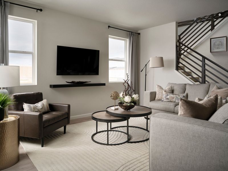 Representative furnished interior of a home built from the D by Tri Pointe Homes in Westside Crossing, Berthoud (Image 14).