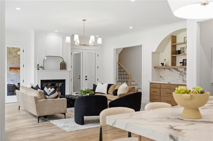 Furnished interior view inside a new home in , Brookhaven (Image 16).