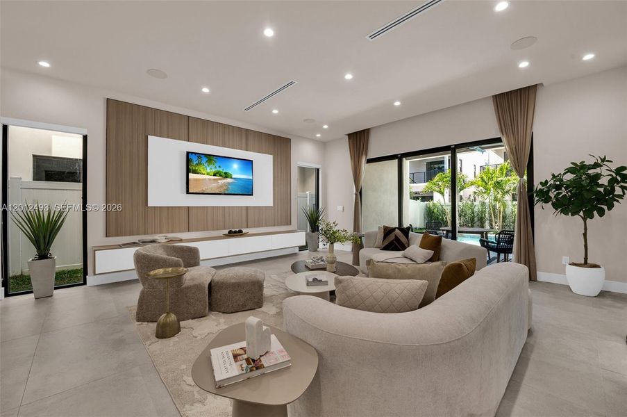Furnished interior view inside a new home in , Fort Lauderdale (Image 33).