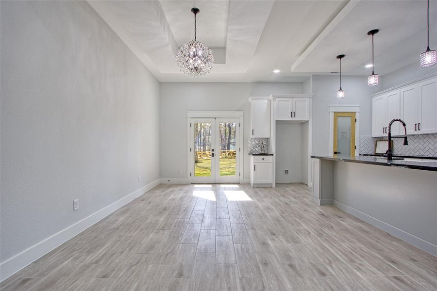 Spacious dining area