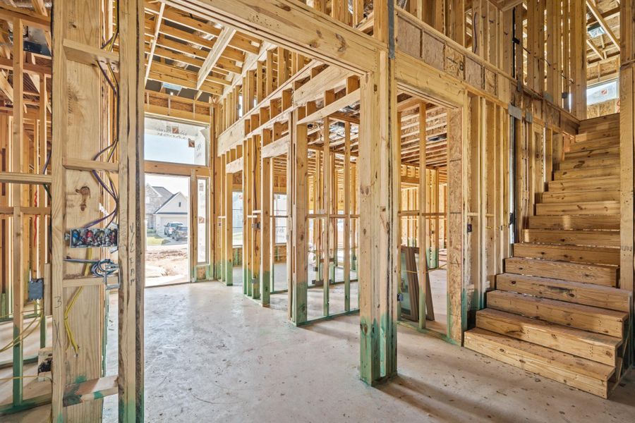 In-progress construction of a new home in The Park and The Reserve, Fulshear, TX (Image 18).