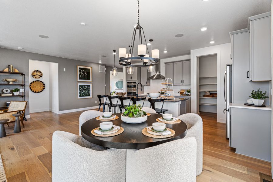 Representative furnished interior of a home built from the Boulder by Taylor Morrison in The Town Collection at Independence, Elizabeth (Image 11).
