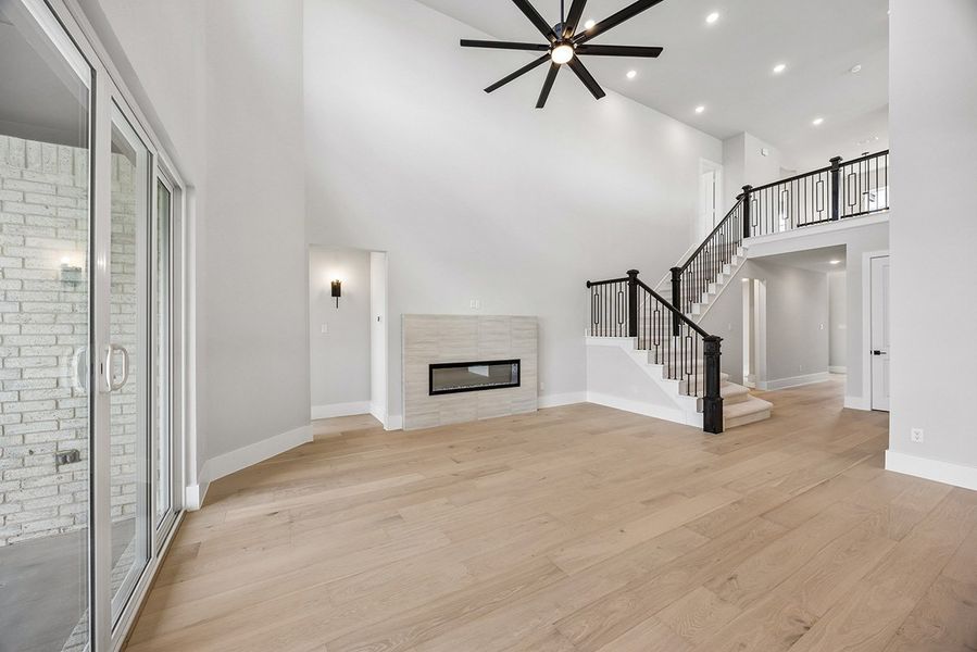 Representative unfurnished interior of a home built from the Sydney by Landon Homes in Fields - East Village, Frisco (Image 19). Representative unfurnished interior of a home built from the Sydney by Landon Homes in Fields - East Village, Frisco (Image 19).