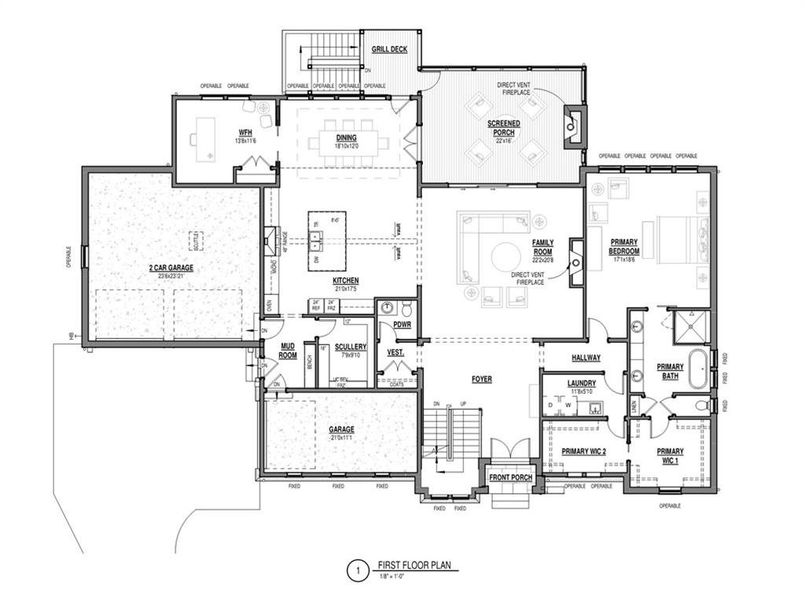 2D floor plan layout of this home in Aster, Milton, GA (Image 5).