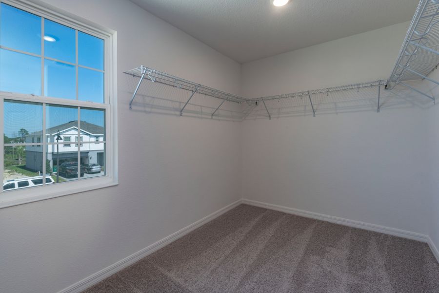 Walk-In Primary Closet in Central Florida Home