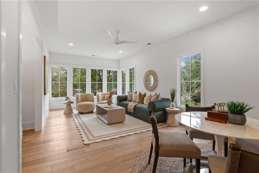 Furnished interior view inside a new home in , Roswell (Image 7).