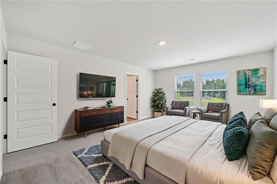 Furnished interior view inside a new home in Vines at Mill Creek - Estate Series, Braselton (Image 7).
