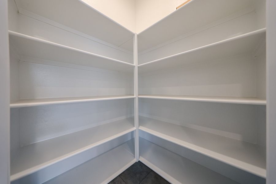 A white shelf with white shelves.