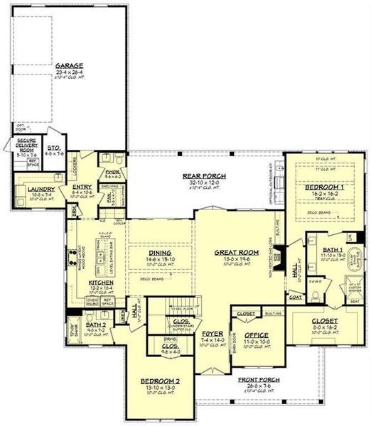 2D floor plan layout of this home in , Maysville, GA (Image 6).