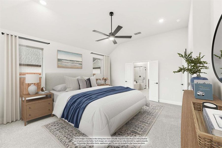Furnished interior view inside a new home in Stone River Glen, Royse City (Image 16).