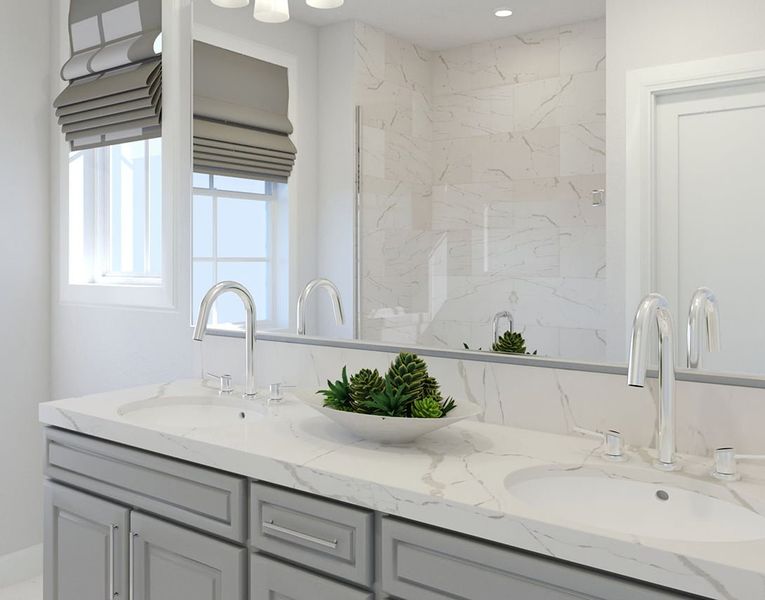 Furnished interior view inside a new home in Westside Crossing Townhomes, Berthoud (Image 10).