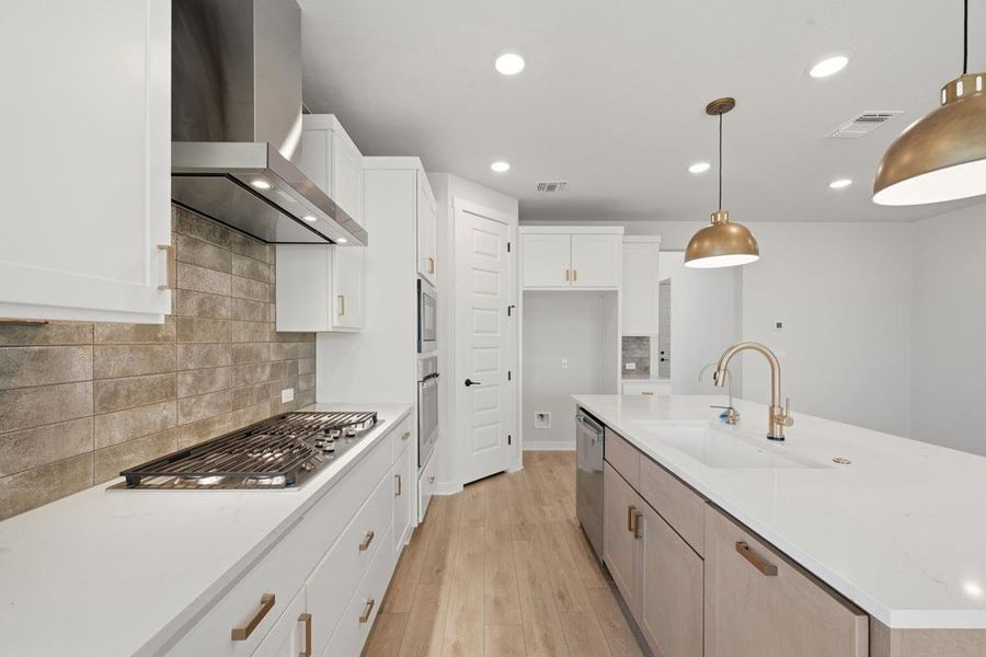 Furnished interior view inside a new home in Terrace Collection At Turner's Crossing, Buda (Image 7).
