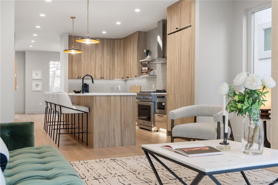 Furnished interior view inside a new home in , Denver (Image 13).