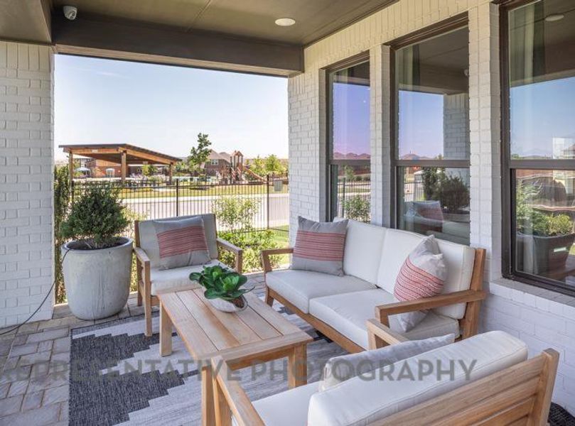 Furnished interior view inside a new home in Gateway Village - The Reserve: 50ft. lots, Denison (Image 7). Furnished interior view inside a new home in Gateway Village - The Reserve: 50ft. lots, Denison (Image 7).