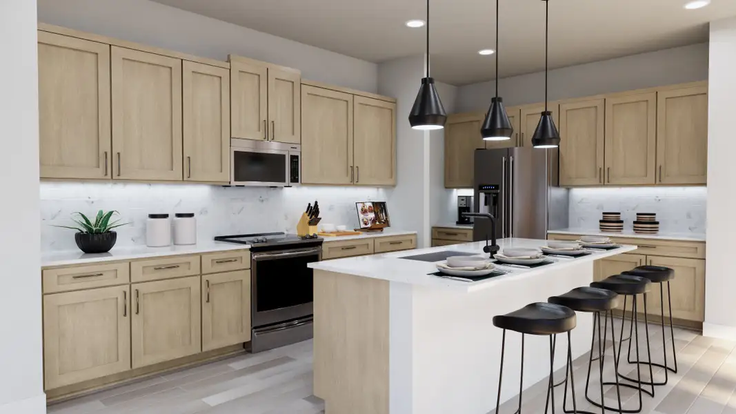 Representative furnished interior of a home built from the Longleaf by Risewell Homes in Country Club Estates, Palm Bay (Image 7).