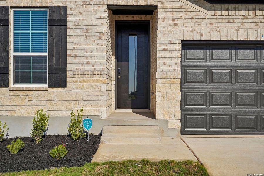 Exterior details and patio area of a home in Sagebrooke - Premier Series, San Antonio (Image 27).