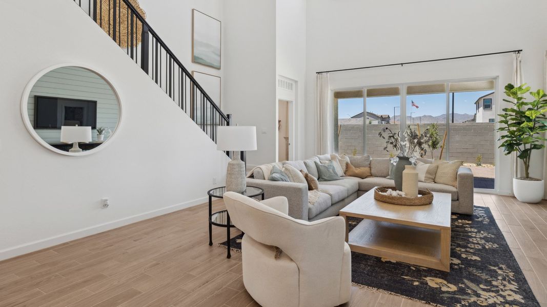 Furnished interior view inside a new home in Apache Farms, Buckeye (Image 15). Furnished interior view inside a new home in Apache Farms, Buckeye (Image 15).