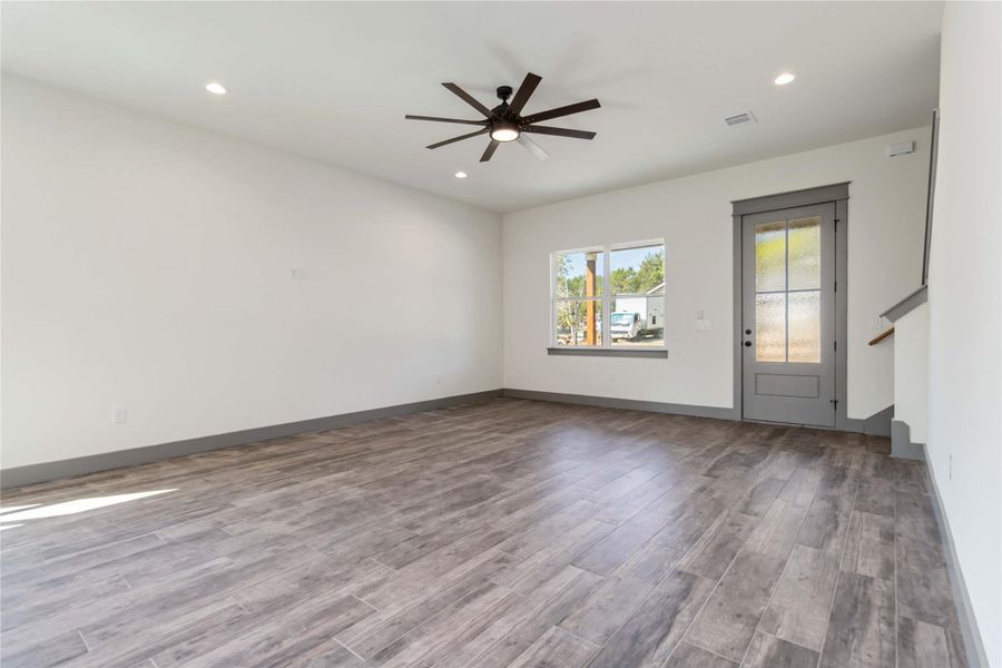 Living area without virtual staging