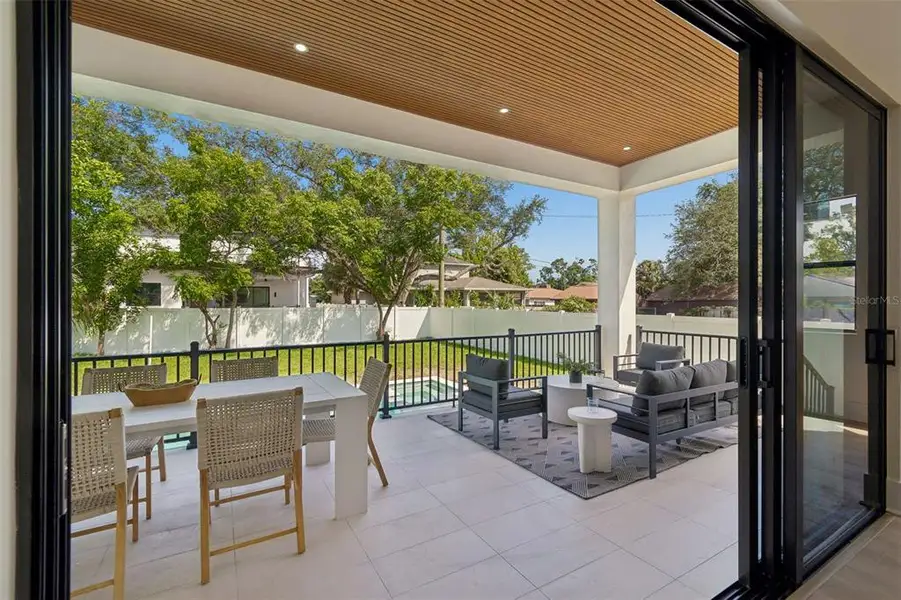 Exterior details and patio area of a home in , Tampa (Image 4). Exterior details and patio area of a home in , Tampa (Image 4).