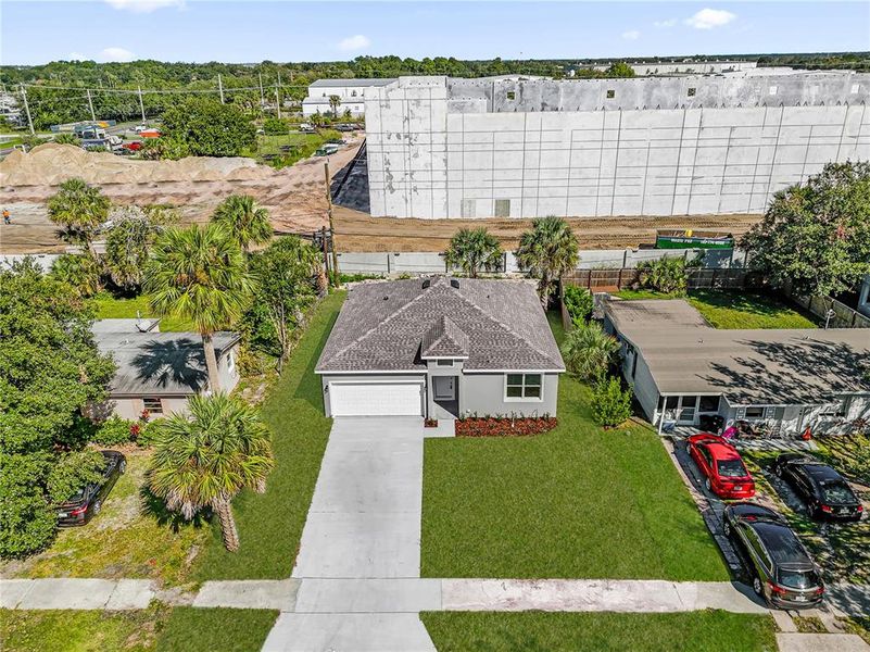 Front exterior of a new home in , Sanford, FL, highlighting curb appeal (Image 17).