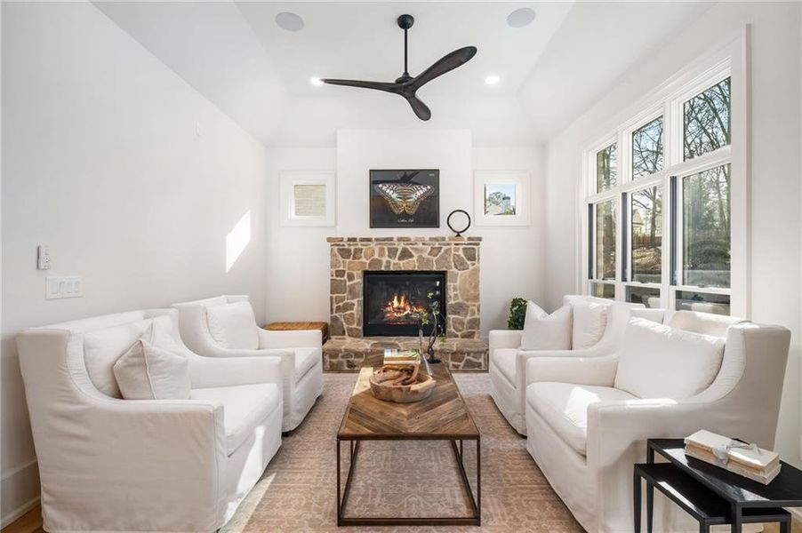 Furnished interior view inside a new home in , Alpharetta (Image 59).