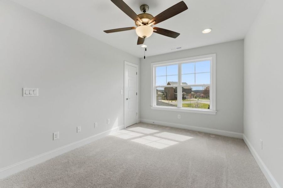 Representative unfurnished interior of a home built from the Fairfield Lux by Keystone Homes NC in Weybridge, Burlington (Image 101).