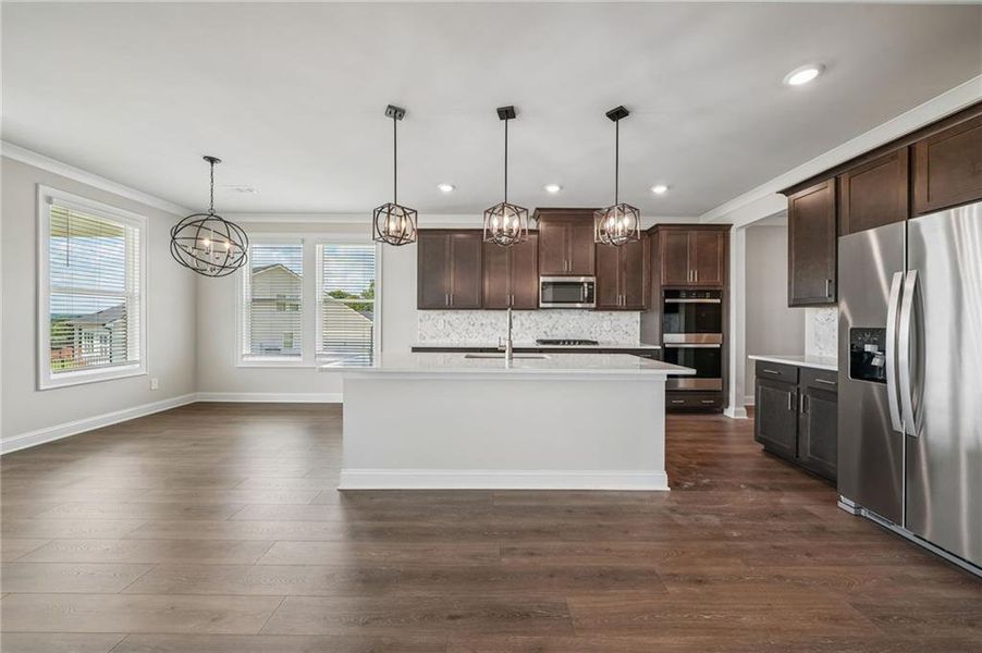 Furnished interior view inside a new home in River Pointe, Monroe (Image 6).
