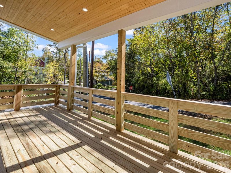 Exterior details and patio area of a home in , Asheville (Image 20).