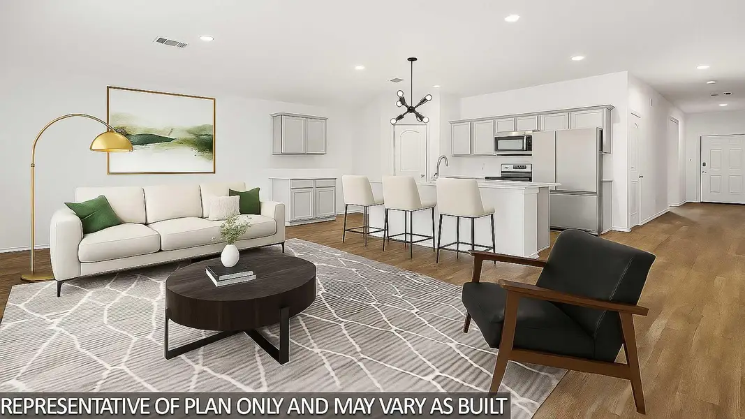 Furnished interior view inside a new home in Grand Pines, Magnolia (Image 5).