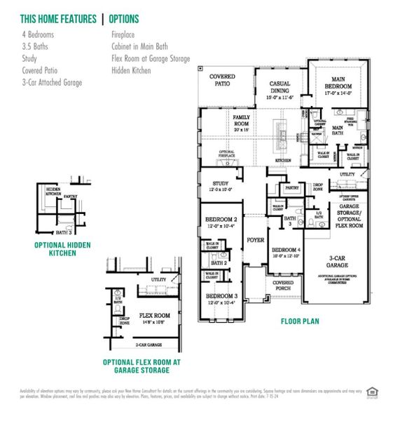 2D floor plan layout for the Malibu – 60′ Lot by Chesmar Homes in Attwater, Waller, TX (Image 5). 2D floor plan layout for the Malibu – 60′ Lot by Chesmar Homes in Attwater, Waller, TX (Image 5).