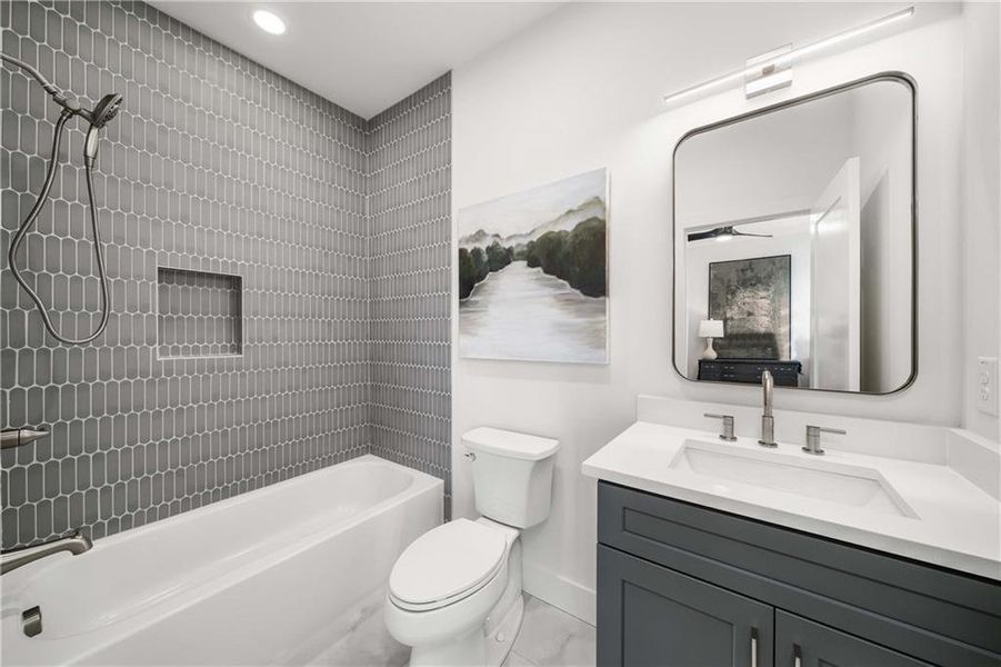 Furnished interior view inside a new home in Echo at Crabapple, Milton (Image 9).