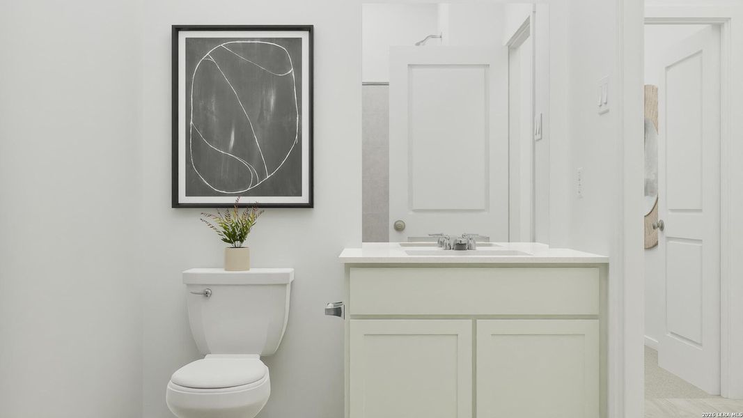 Furnished interior view inside a new home in Blossom Ranch, San Antonio (Image 11).