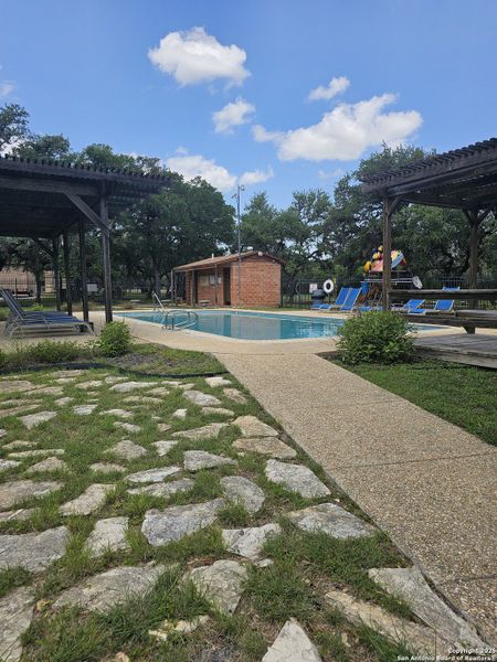 Front exterior of a new home in , Spring Branch, TX, highlighting curb appeal (Image 1). Front exterior of a new home in , Spring Branch, TX, highlighting curb appeal (Image 1).