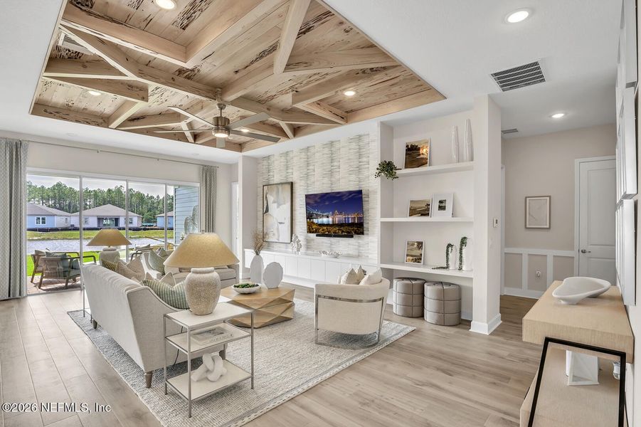 Furnished interior view inside a new home in , Flagler Beach (Image 4). Furnished interior view inside a new home in , Flagler Beach (Image 4).