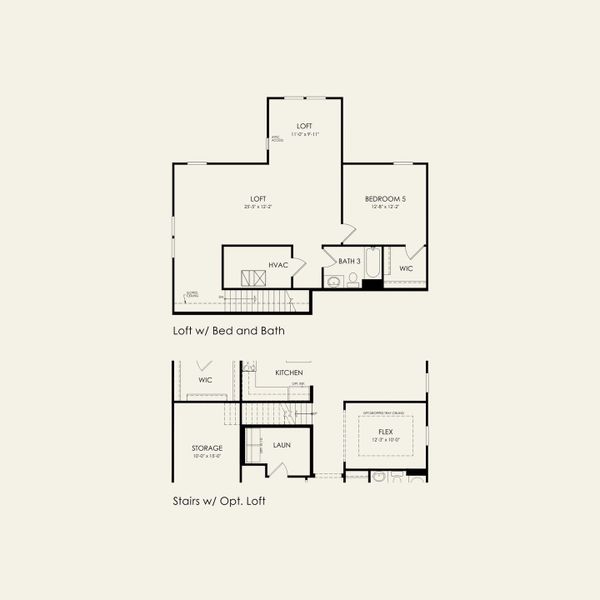 2D floor plan layout for the Mystique by Pulte Homes in Kinsdale, Lancaster, SC (Image 5).