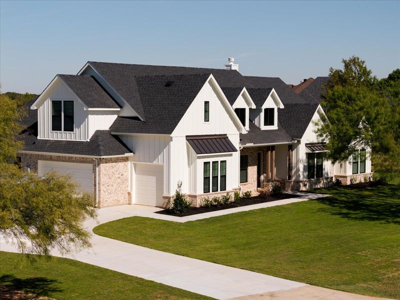 Representative exterior photo of a completed home built from the The Braden II by Doug Parr Custom Homes in Kessler Farms, Brock, TX (Image 37).