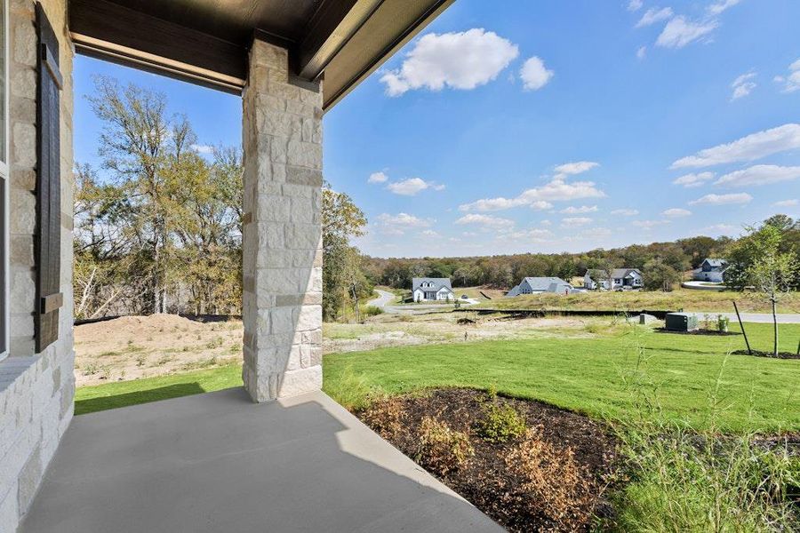 Exterior details and patio area of a home in Double Eagle Ranch, Cedar Creek (Image 3). Exterior details and patio area of a home in Double Eagle Ranch, Cedar Creek (Image 3).