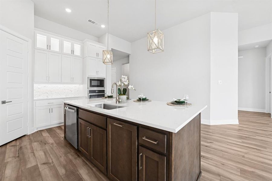 Furnished interior view inside a new home in Sandbrock Ranch, Aubrey (Image 12). Furnished interior view inside a new home in Sandbrock Ranch, Aubrey (Image 12).