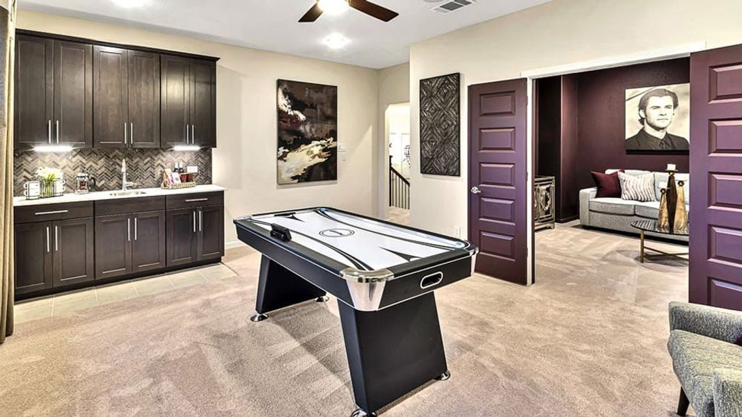 Furnished interior view inside a new home in Avalon at Cypress, Cypress (Image 17).