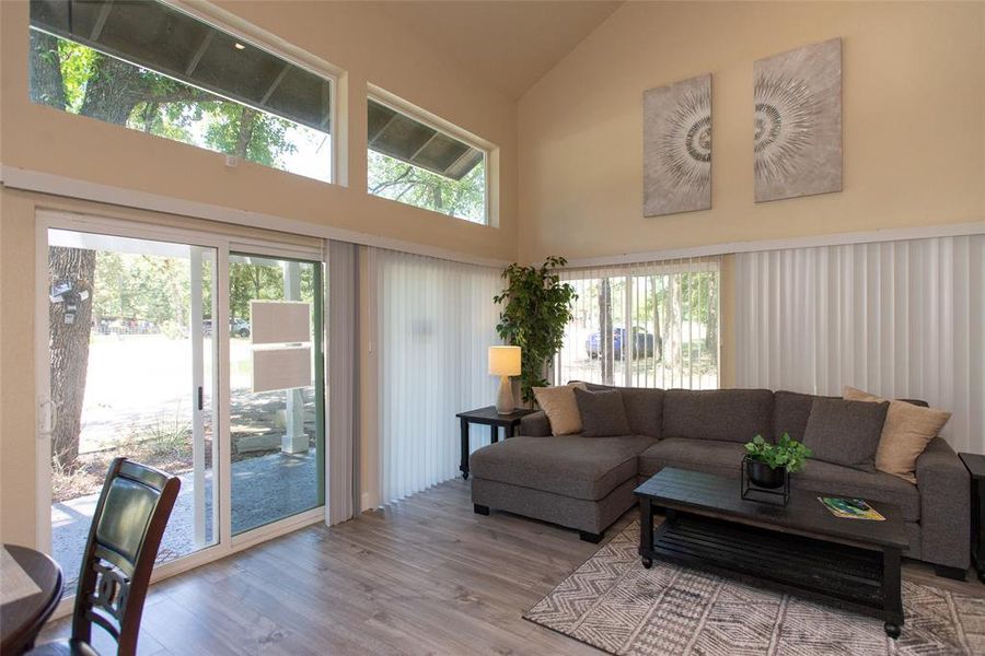 Furnished interior view inside a new home in , Log Cabin (Image 16).