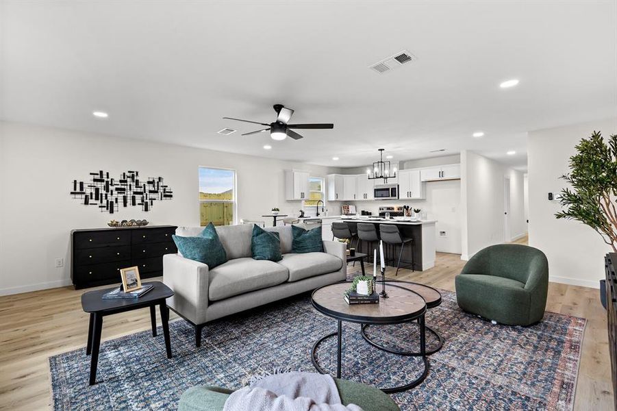 Furnished interior view inside a new home in , Robinson (Image 13).