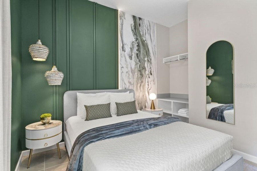 Furnished interior view inside a new home in , Orlando (Image 32). Furnished interior view inside a new home in , Orlando (Image 32).