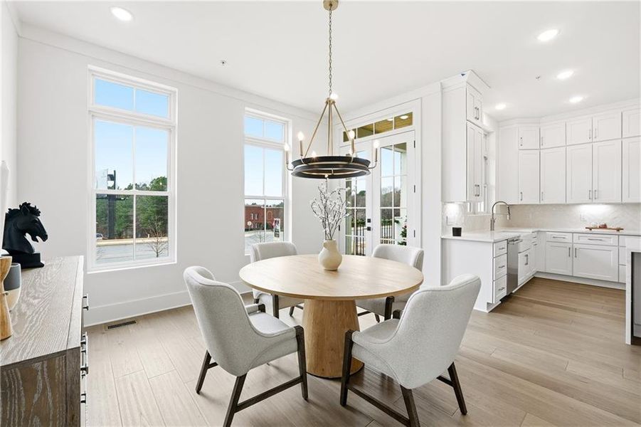 Furnished interior view inside a new home in , Alpharetta (Image 7).