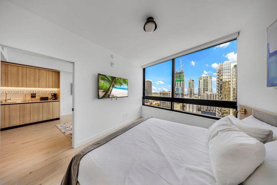 Furnished interior view inside a new home in , Miami (Image 10).