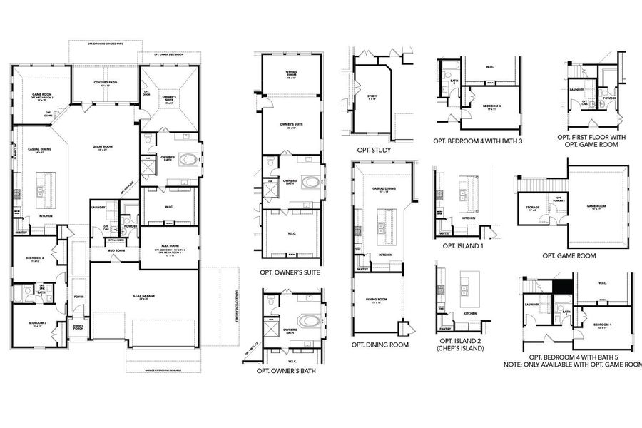 2D floor plan layout of this home in Sundance Cove, Crosby, TX (Image 4).