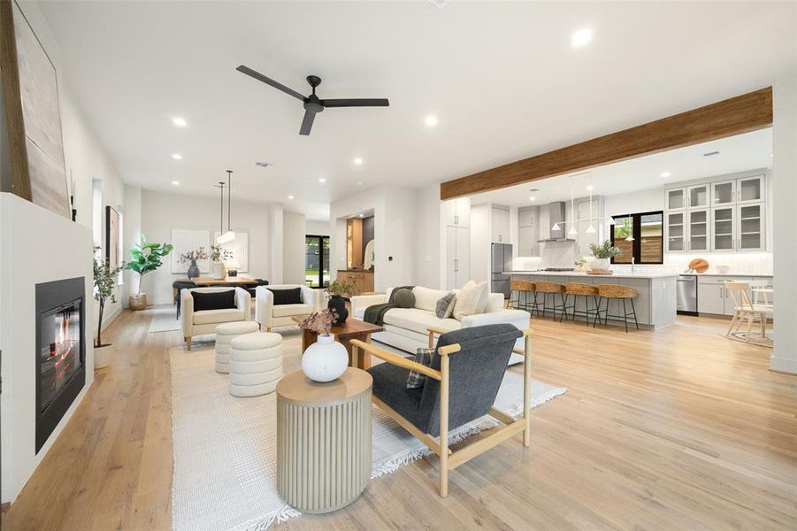 Furnished interior view inside a new home in , Dallas (Image 15). Furnished interior view inside a new home in , Dallas (Image 15).