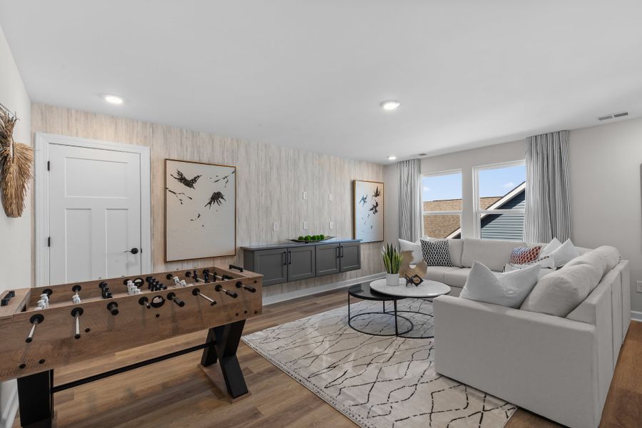 Representative furnished interior of a home built from the The Sand Dollar by Chesapeake Homes in Coastal Club of the Carolinas, Calabash (Image 46).