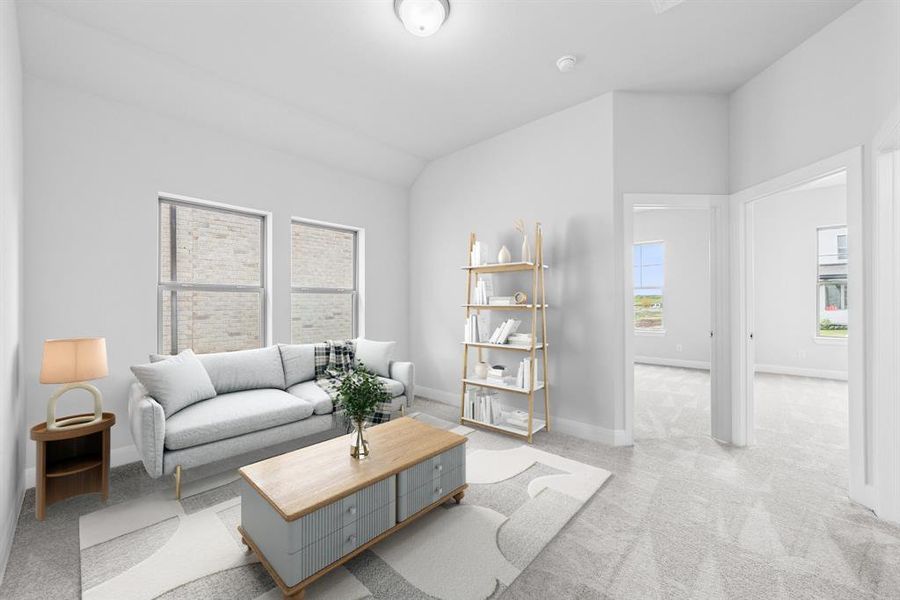 Furnished interior view inside a new home in Talia – Garden Series, Mesquite (Image 6).