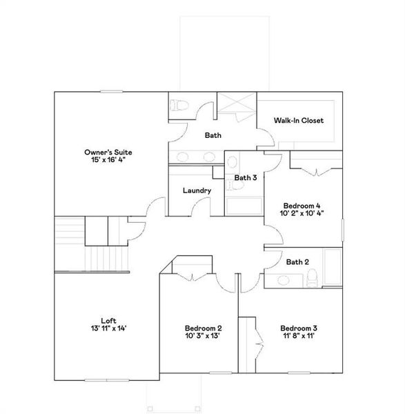 2D floor plan layout of this home in , Jefferson, GA (Image 6).