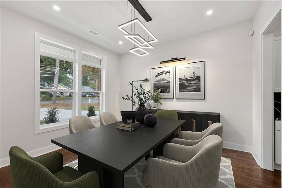 Furnished interior view inside a new home in , Atlanta (Image 5).